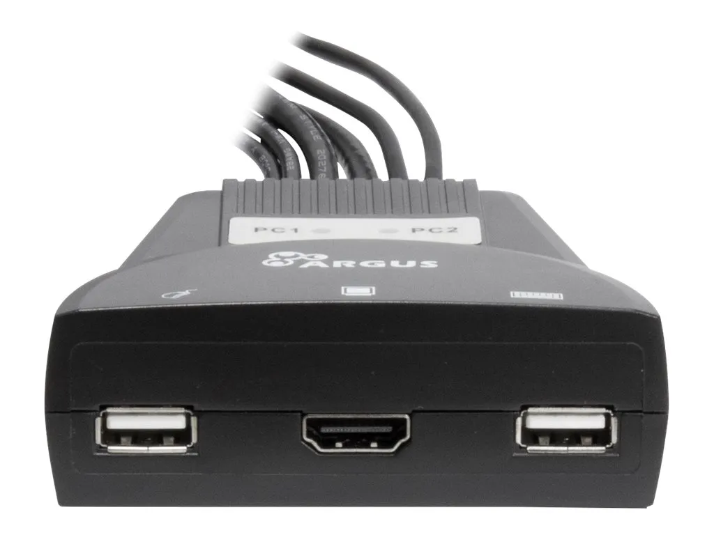 Switch KVM HDMI 2 Ports Inter-Tech LS-21HA Boîtier de Commutation pour 2 PC - 3