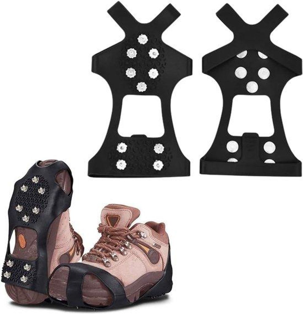 Famanu Anti-Rutsch Schuhspikes - Größe 39-44, Ersatzspikes für Winteraktivitäten