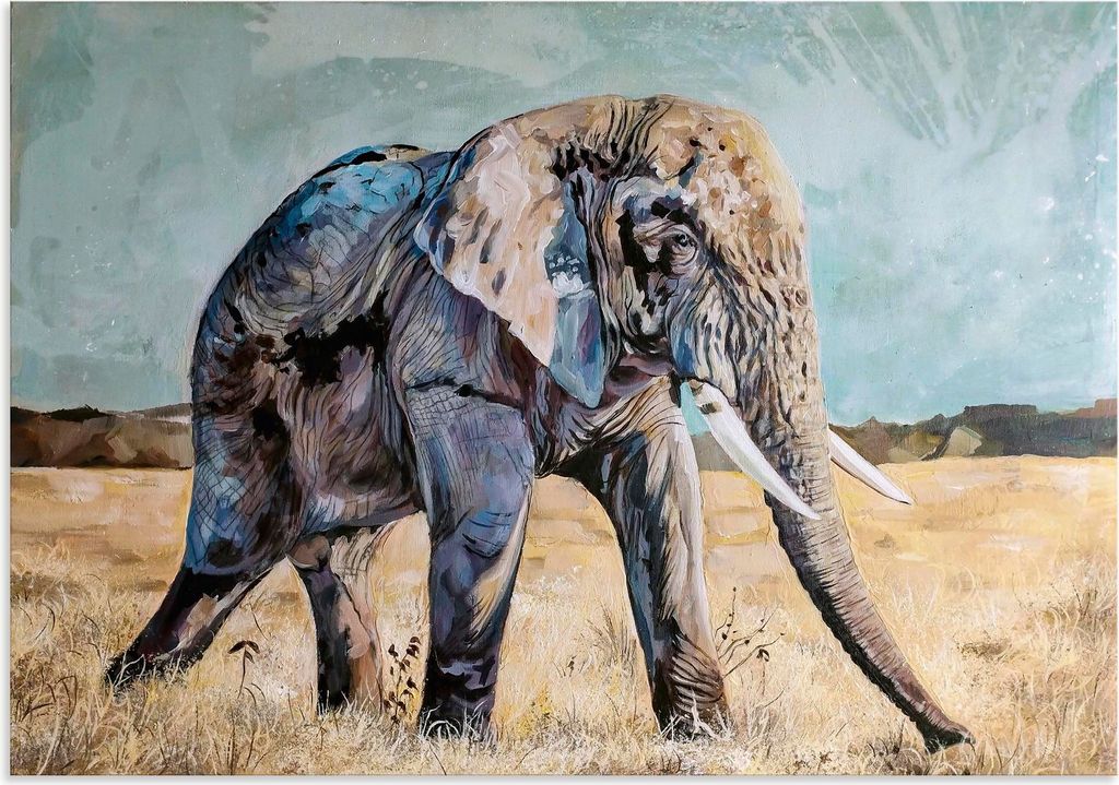 ARTland Wandbild Alu für Innen & Outdoor Afrikanische Eleganz Größe: 100x70 cm
