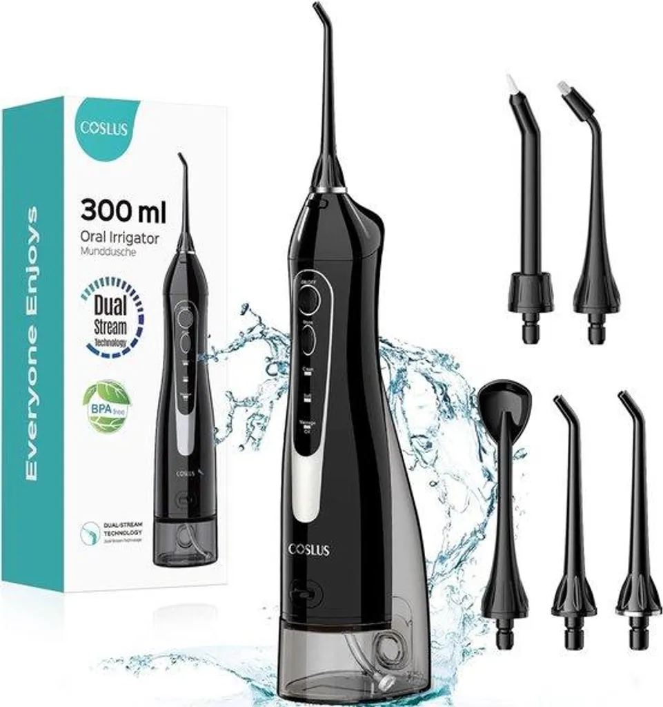 Brosse à dents électrique et hydropulseur étanche IPX7 grande capacité