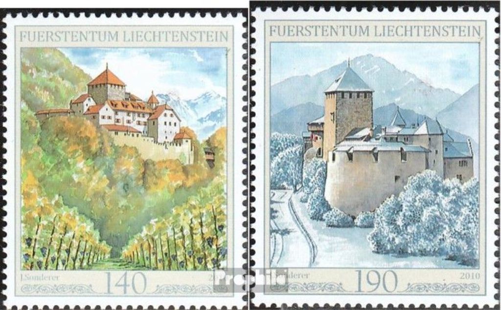 Briefmarken Liechtenstein 2010 Mi 1569-1570 (kompl.Ausg.) postfrisch Vaduz