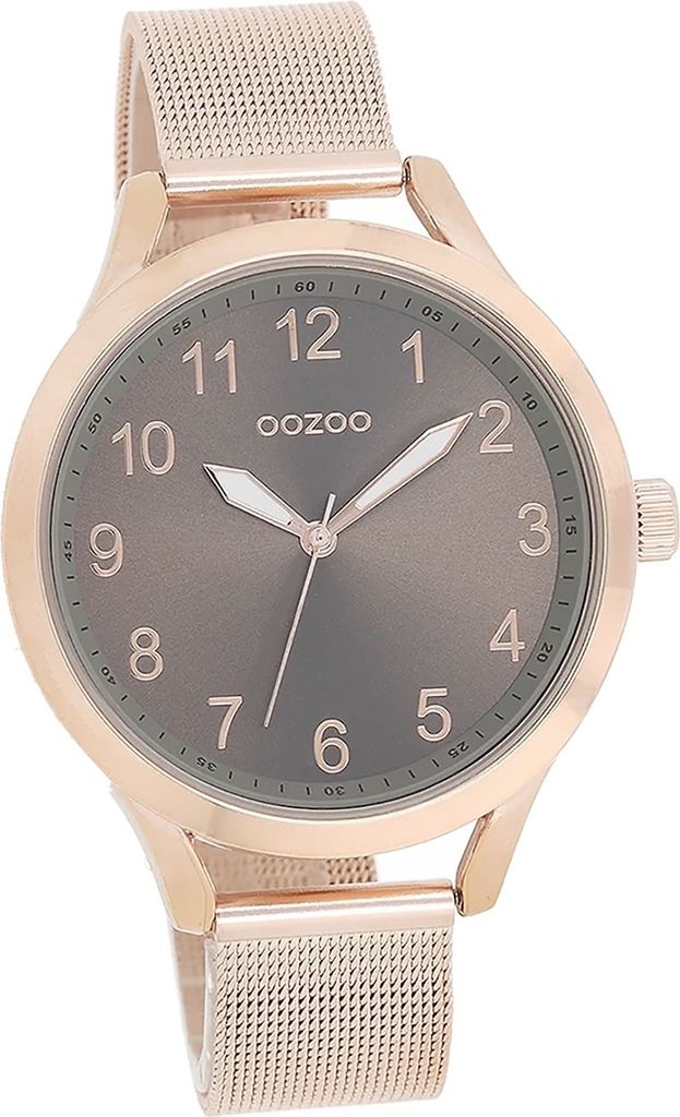 Oozoo Metall Damen Uhr Analog Quarzuhr Armband rosegold Timepieces D2UOC9117A