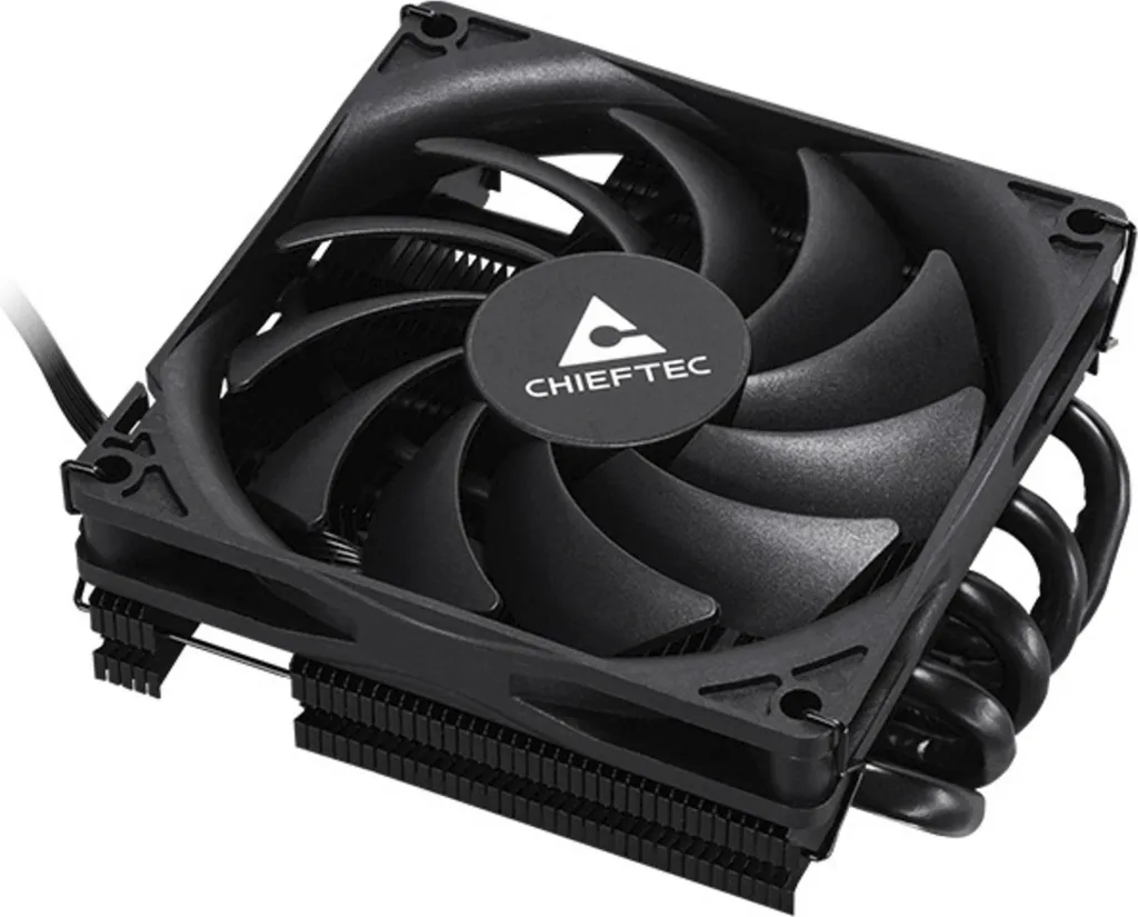 Refroidisseur CPU pour Mini-PC Chieftec 9,2 cm PWM Noir Bas Profil 45mm