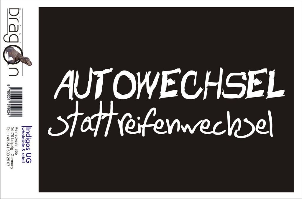 Aufkleber / Autoaufkleber - JDM / Die cut / Auto / OEM - Autowechsel statt Reifenwechsel - 200x60mm rot - Heckscheibe / Heckscheibenaufkleber