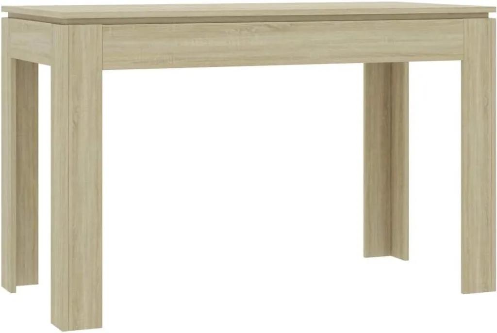 Table en bois Sonoma 120x60cm structure robuste et plateau résistant