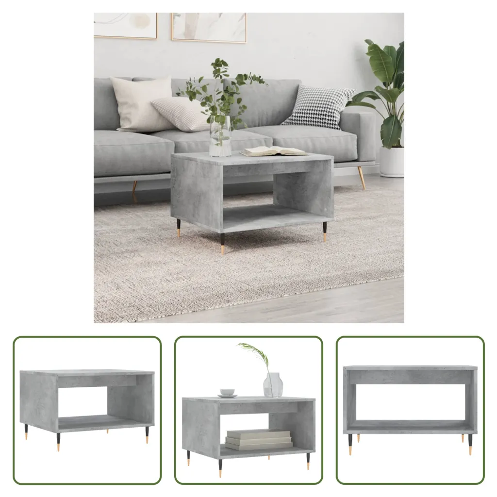Tavolino Grigio Cemento Living Store 60x50x40 | Crea il tuo Angolo Relax