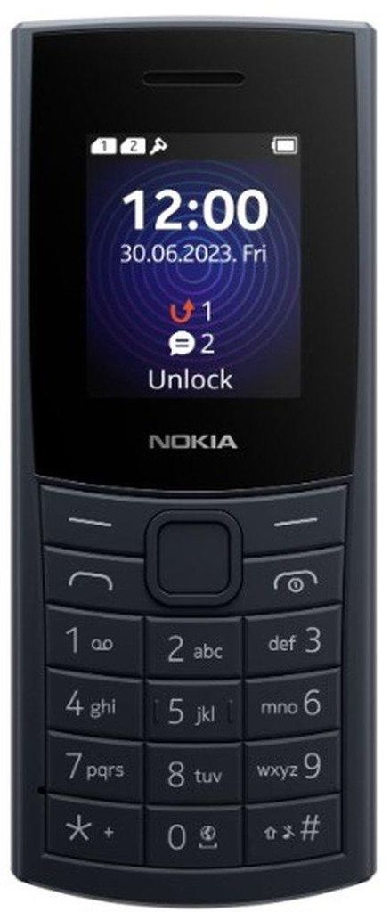 Nokia 110 4G, diseño vertical, SIM único, pantalla de 4,57 Imagen del producto 