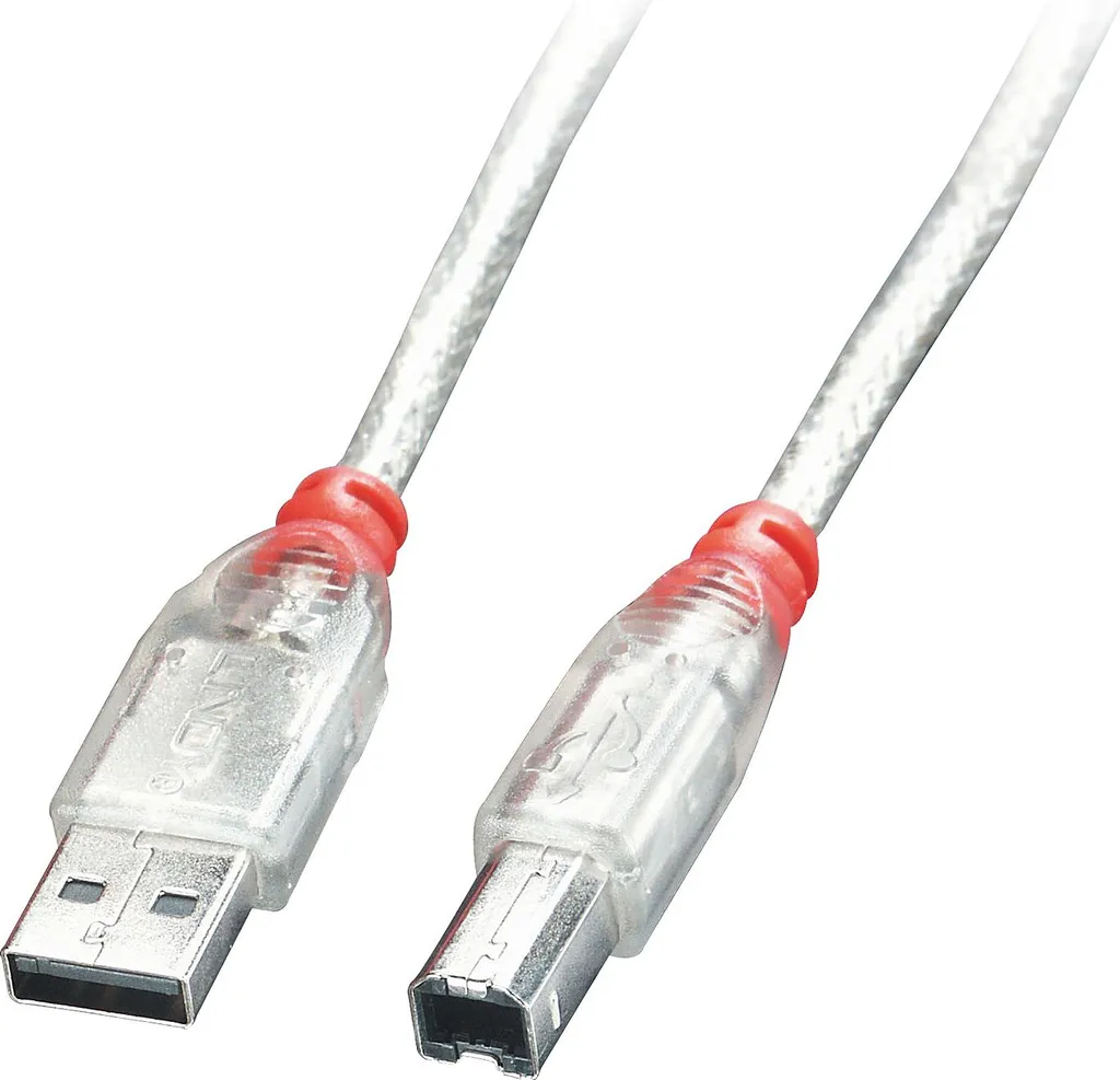 Cavo USB Trasparente Lindy 41755 5m | Eleganza e Performance per Setup Moderni