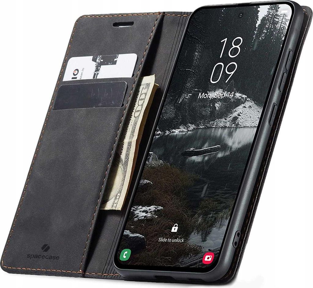 Spacecase Geldbörse Galaxy S25 Edge schwarz