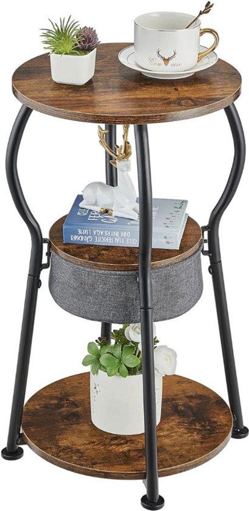 Industriel Vintage-Design-Tisch mit 3 Schichten, Produktbild 