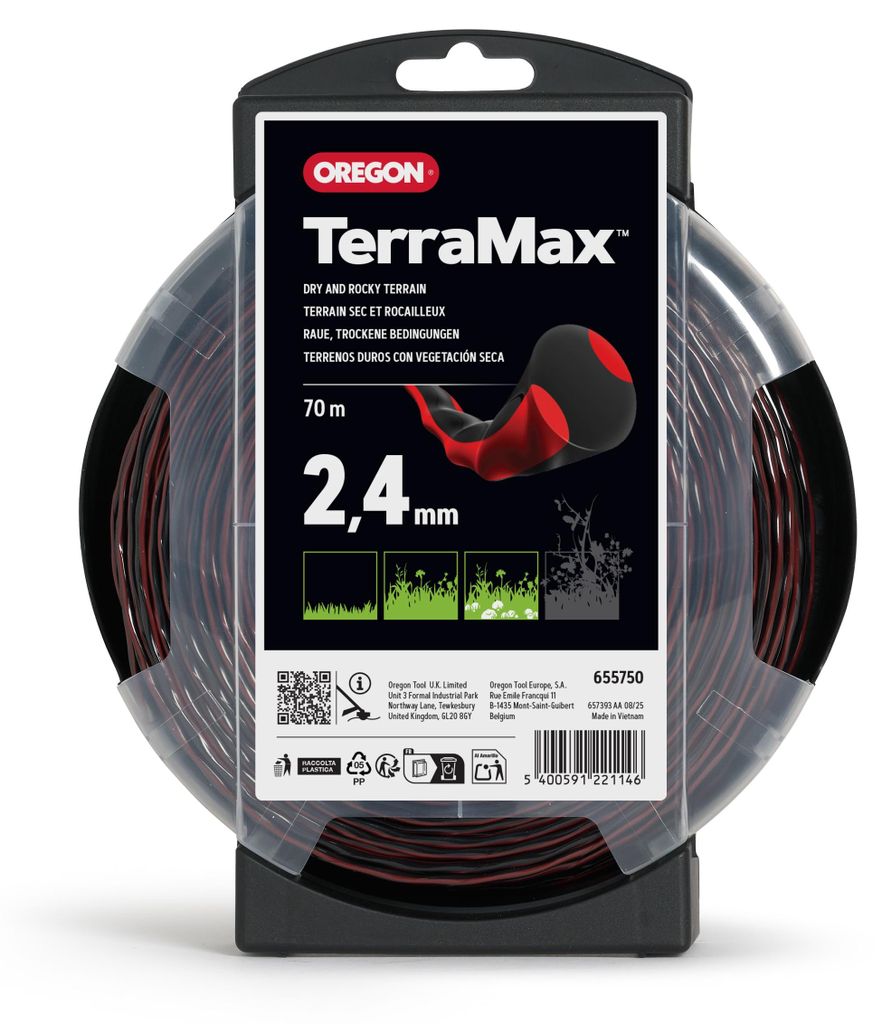 Oregon Freischneidefaden Terramax, 2,4 mm x 70 m Produktbild 