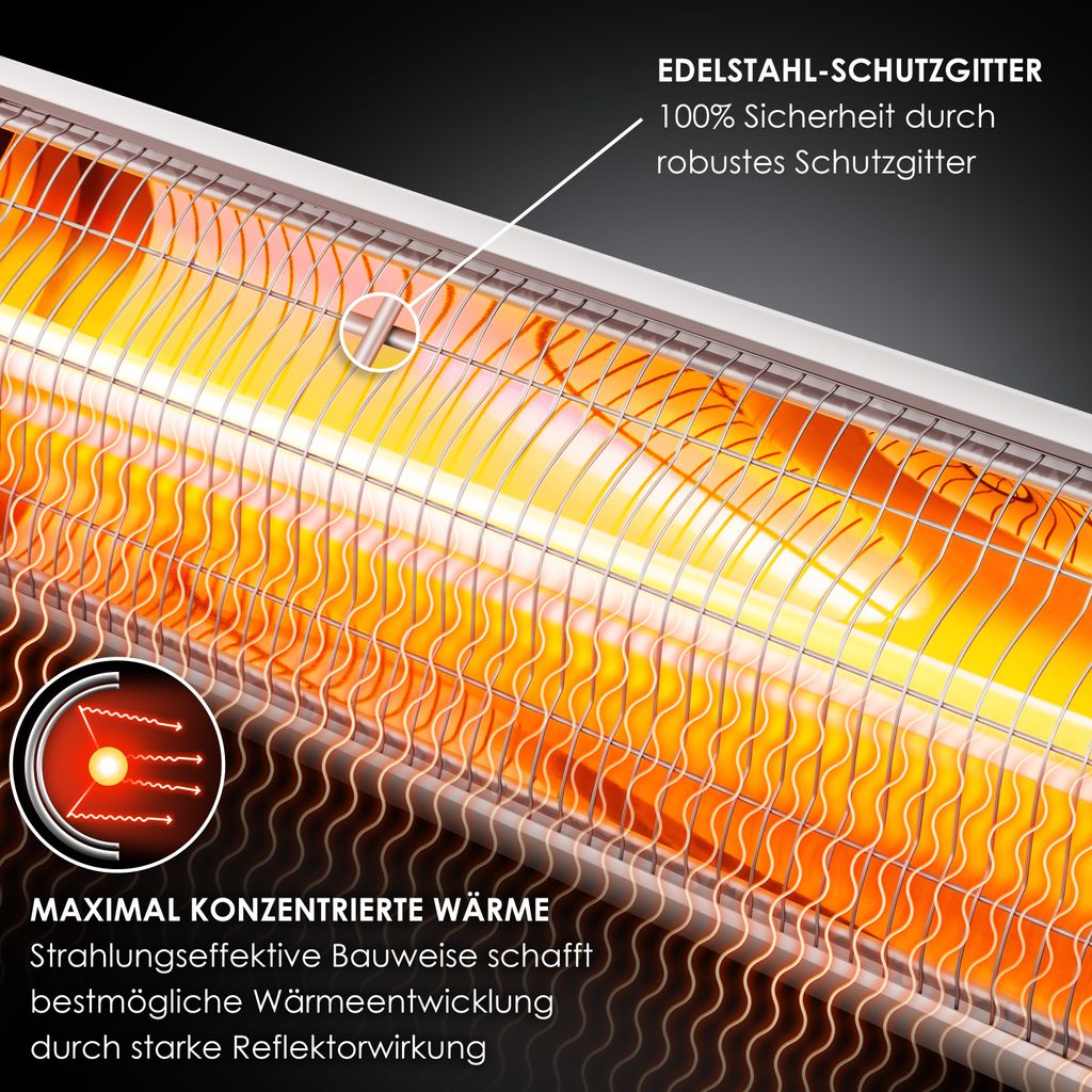 KESSER® Infrarotstrahler Heizstrahler Terrassenstrahler Produktbild 5