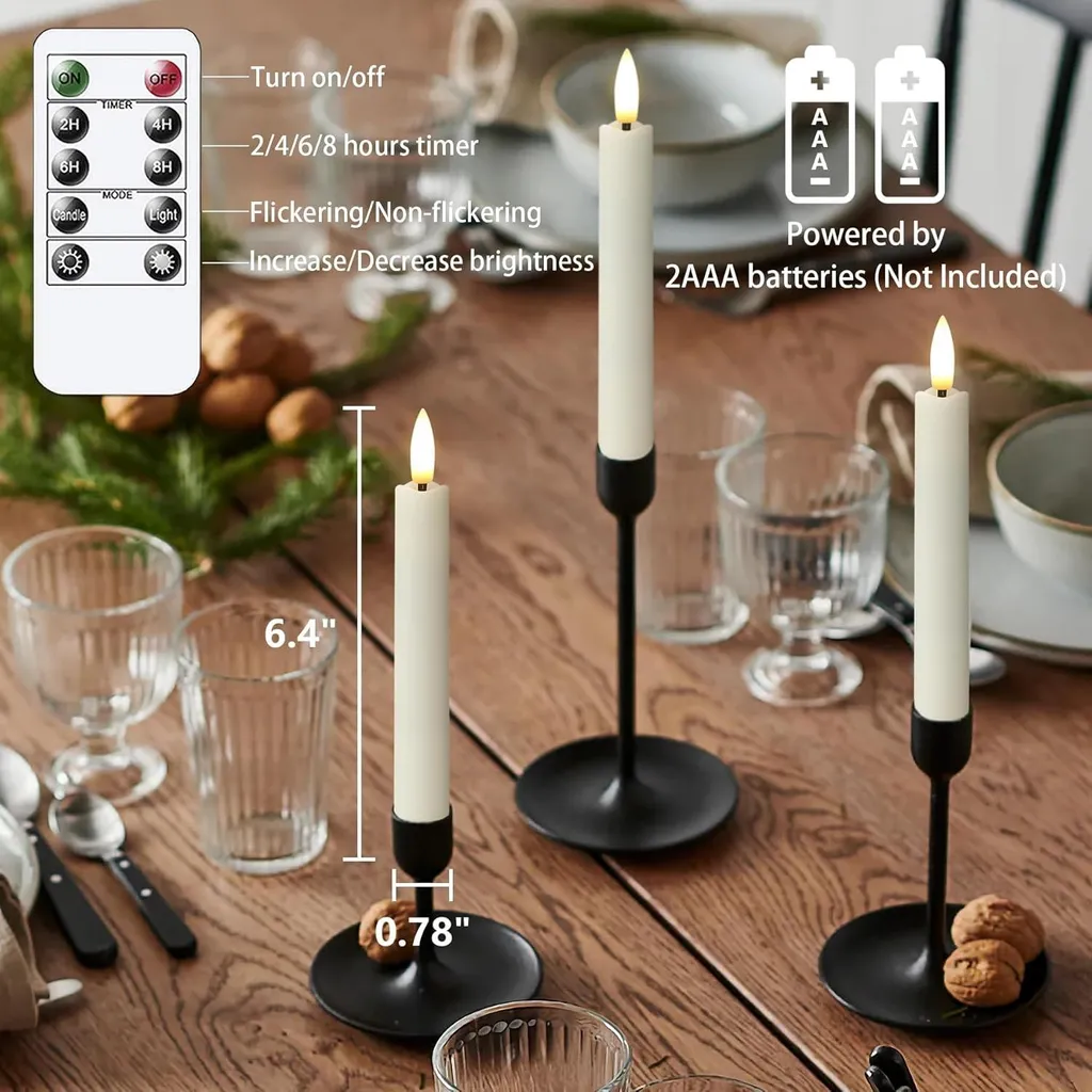San Valentino Decorazioni AGPTEK Funzione Timer, 24 Candele A LED Senza Fiamma, Con CR2032 E Batteria Sostituibile, Giallo Caldo, Confezione Da 24 Pezzi, Luce Tremolante Candele Finte Tremolanti
