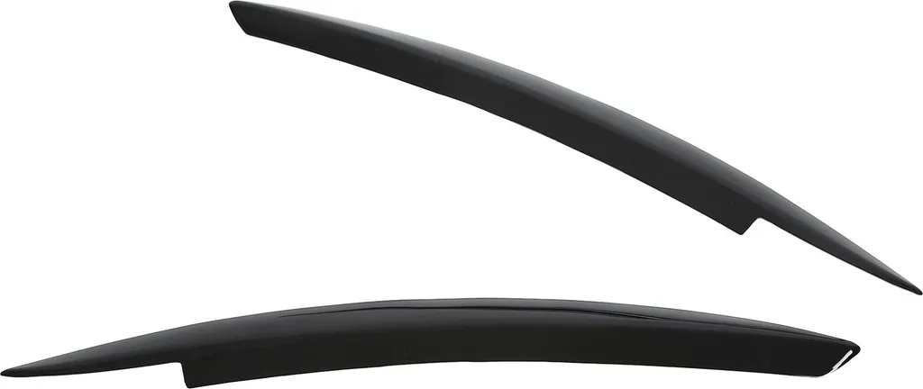 Coppia di sopracciglia per fari auto sinistra destra lucida modifica nera sostituzione per 6 MK6 2008-2012