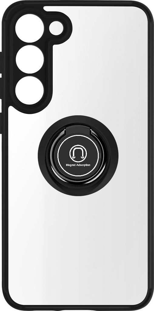 Hybrid Handyhülle mit Ring-Halterung Samsung Galaxy S23 Plus – Schwarz