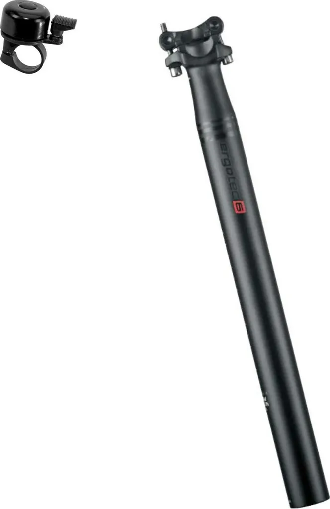 Tige de selle de vélo Ergotec Skalar 34,9 mm avec sonnette intégrée