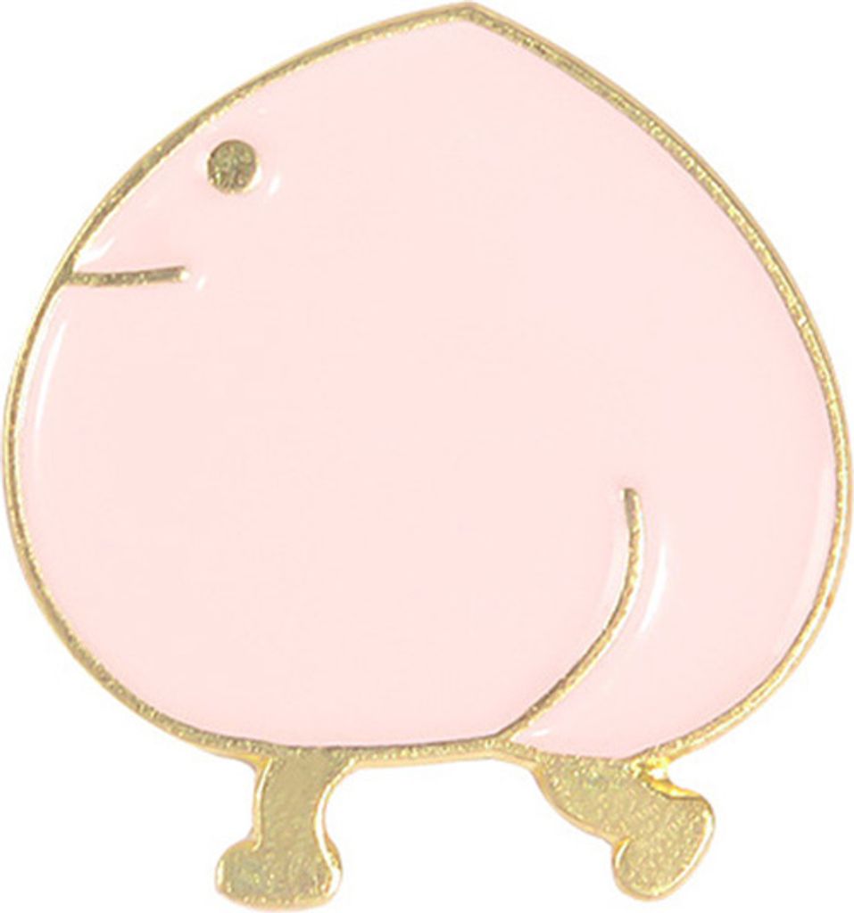 Uni Walking Pfirsich Birne Obst Emaille Brosche Pin Abzeichen Schal Tasche Kleidung Dekor-XZ2562