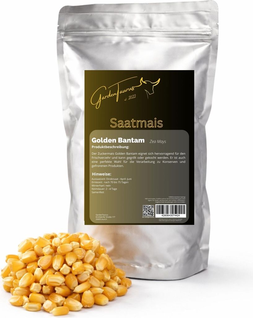 GardenTaurus®  Zuckermais Golden Bantam sehr süß Produktbild 