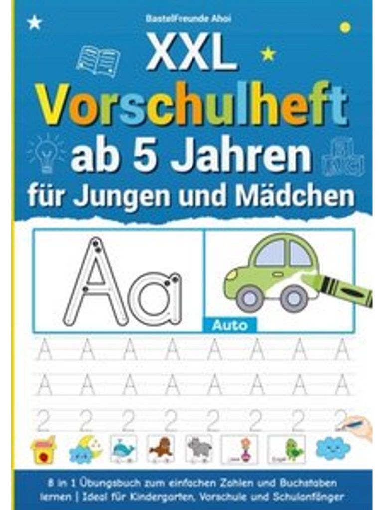 XXL Vorschulheft ab 5 Jahren für Jungen und Mädchen Produktbild 