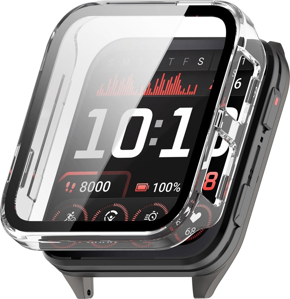 INF Garmin Venu X1 Schutzhülle: PC-Gehäuse mit Displayschutz, 2-teilig Transparent