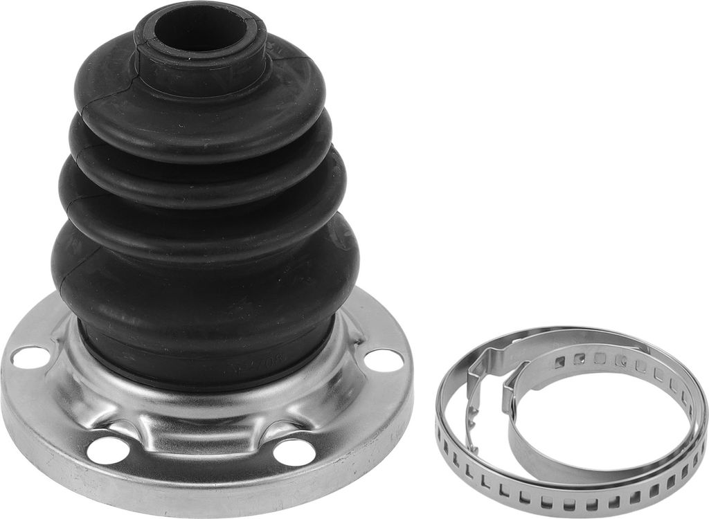CV Gelenkmanschetten-Kit Nr. 1K0498201 mit Schellen Gelenkmanschette für Audi A3 2006-2013 für Audi A4 2000 Gummi Schwarz Stark Langlebig