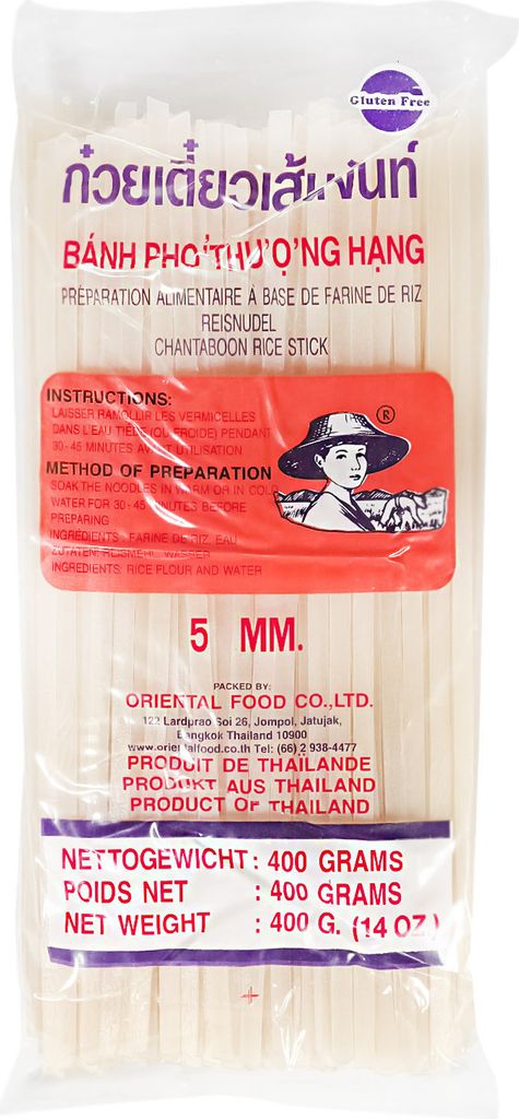 Farmer Banh Pho Reisnudeln 5mm straight 400g Produktbild 