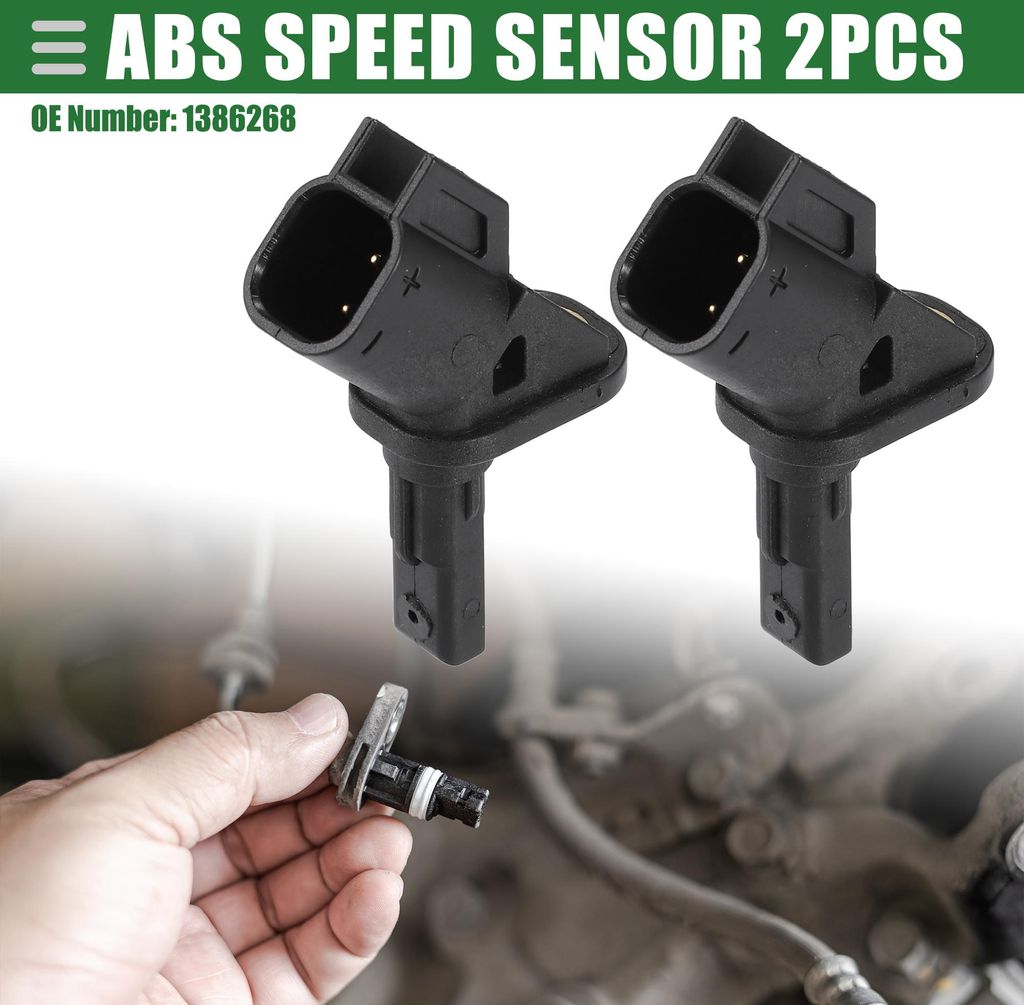 2 Stück ABS Geschwindigkeit Sensor für FORD MONDEO III ABS Nr.1386268 Schwarz