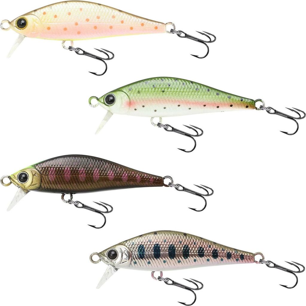 Lucky Craft Pointer 50S 50mm 4,2g – Wobbler für Raubfischangeln, Farben Lucky Craft:Rainbow Trout