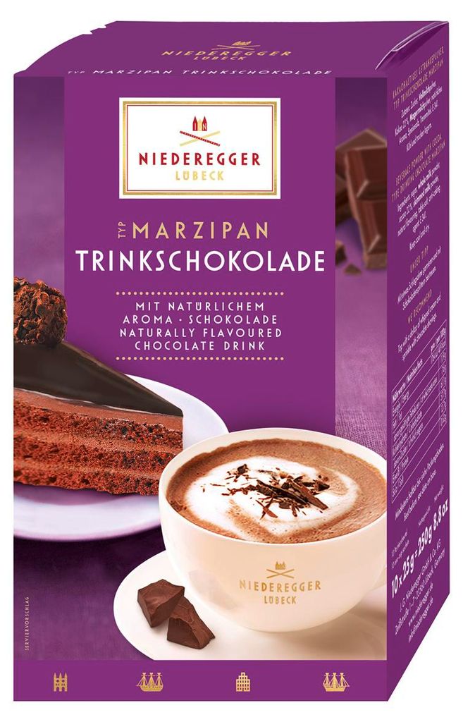 Niederegger kakaový nápoj marcipánová čokoláda na pití 250g Obrázek produktu 