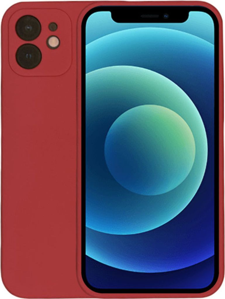 Handyhülle für iPhone 12 Pro Max Silikonhülle - Backcover Siliconen Case - Rot