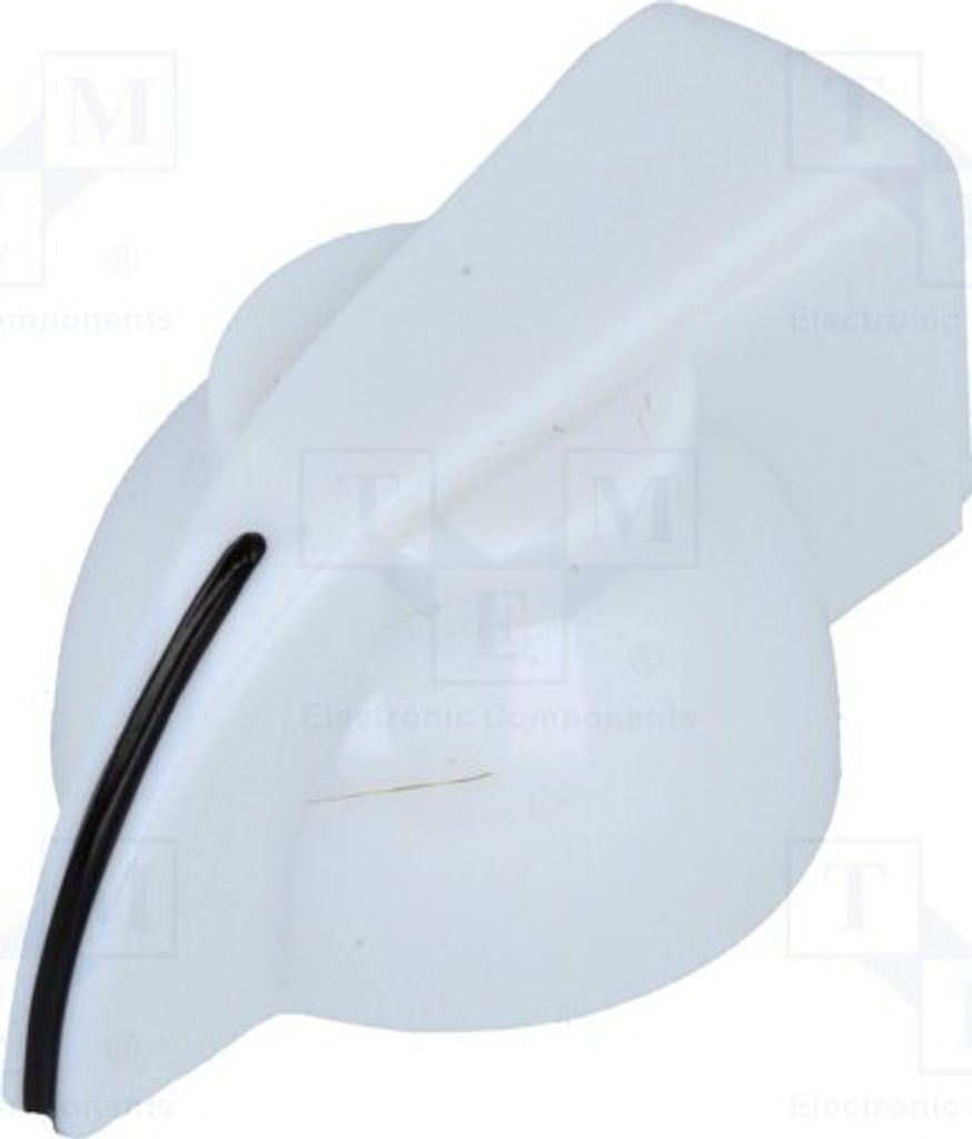 1x Drehknopf mit Anzeige ØAchse: 6mm Ø19,5x14mm weiss Drehknöpfe für Dreotentiom