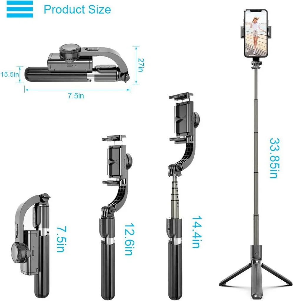 Trépied extensible Selfie Stick Bluetooth 4.0 avec télécommande amovible - 2