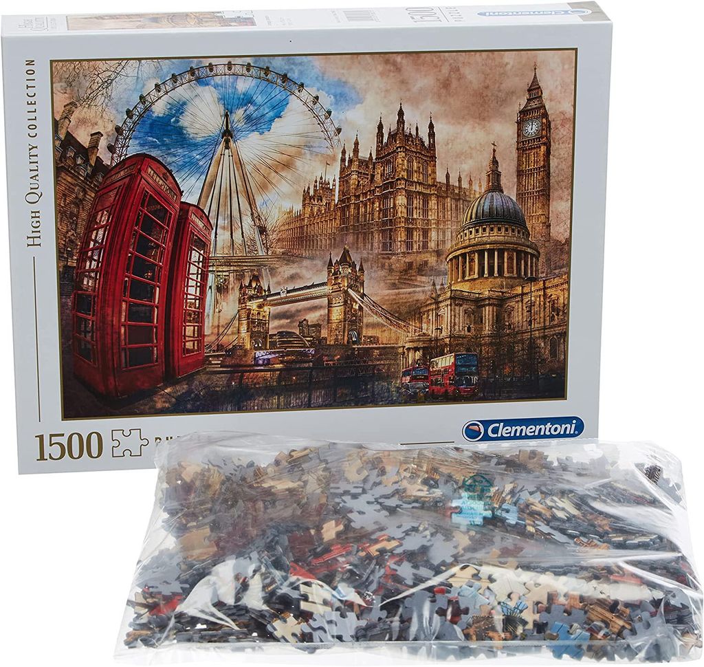 Clementoni Vintage London Kontur-Puzzle 1500 Stück(e) Stadt