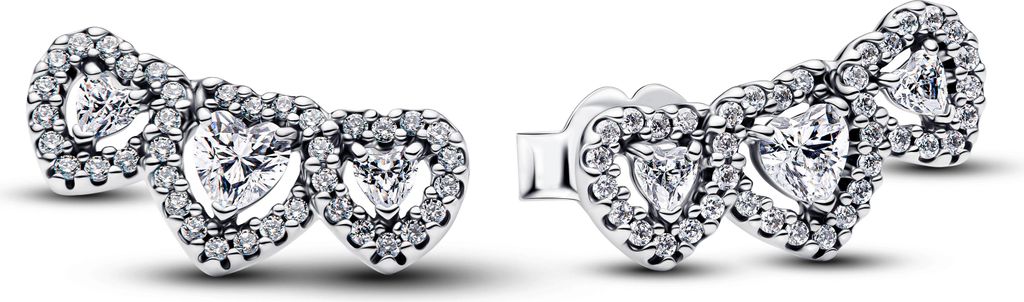 Pandora Triple heart 294411C01 Ohrringe Produktbild 