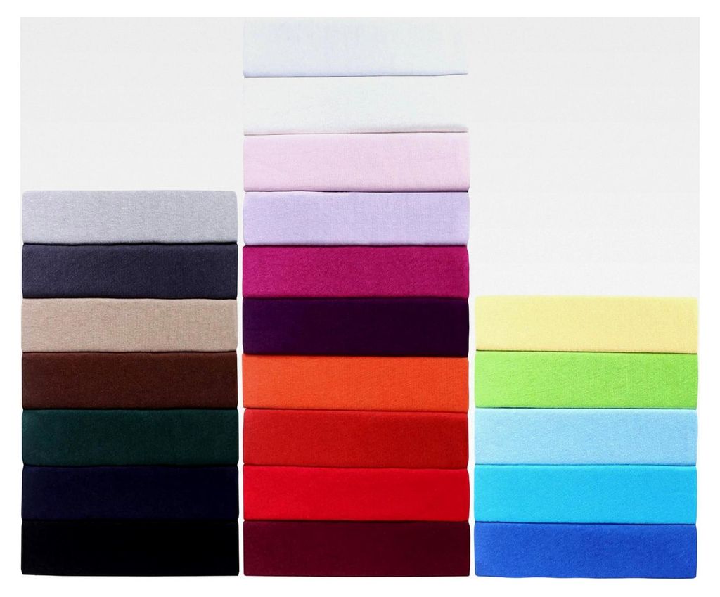 Jersey Spannbettlaken aus 100% Baumwolle in verschiedenen Größen und Farben | 180 x 200 cm - 200 x 200 cm - royal blau