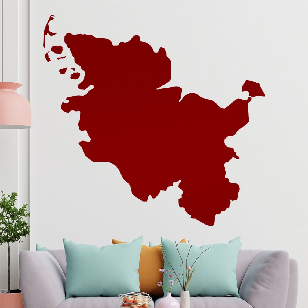 KIWISTAR Bundesland Schleswig-Holstein - Kiel Sylt Wandtattoo in 6 Größen - Wandaufkleber Wall Sticker - Dekoration, Küche, Wohnzimmer, Schlafzi...