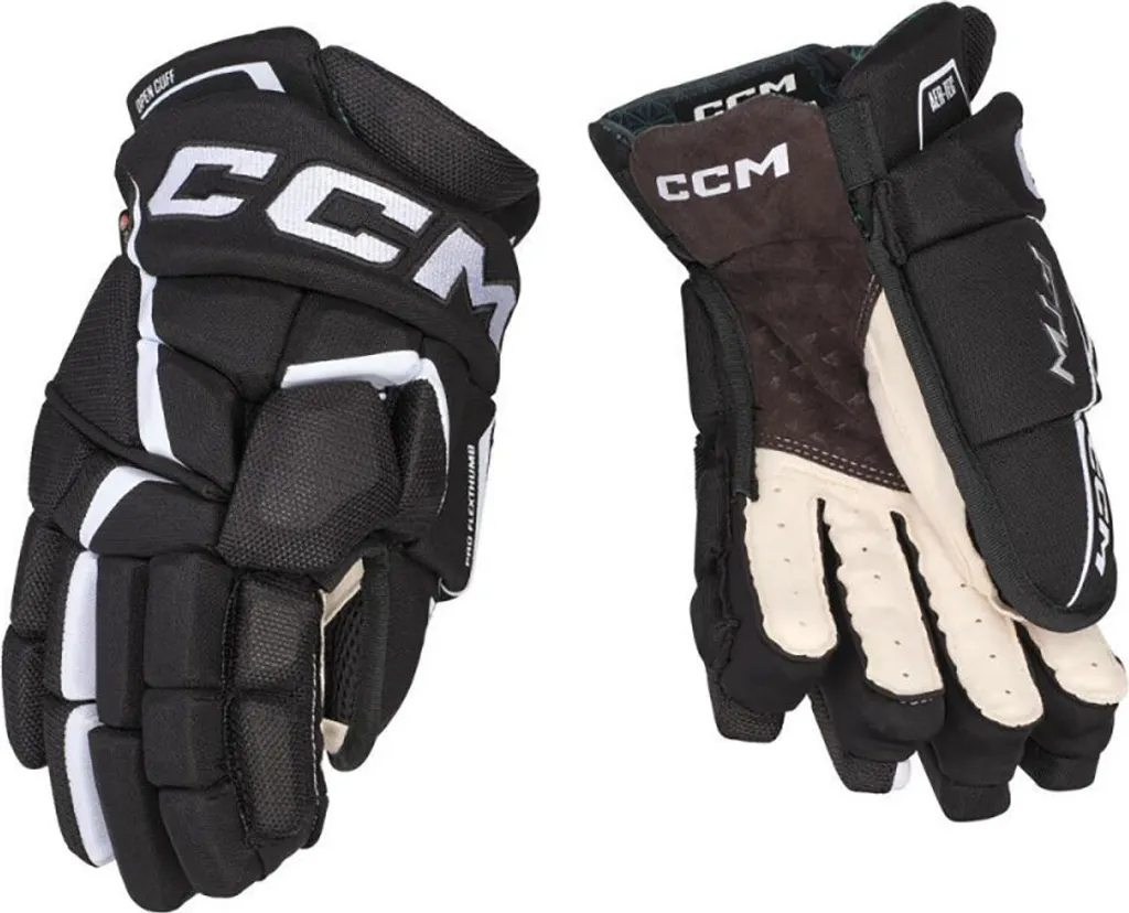 Gants CCM Jetspeed FTW Noir 14 Pouces - Mobilité et Légèreté Senior
