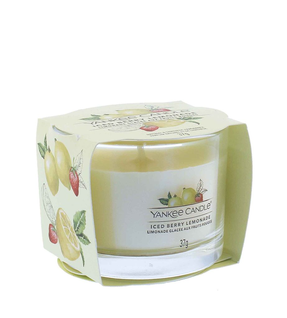 Yankee Candle Iced Berry Lemonade, Rund, Gelb, Grapefruit, Produktbild 