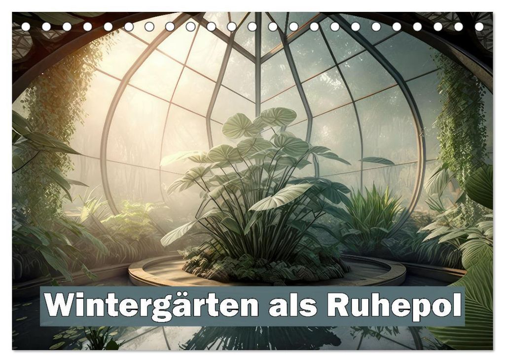 Wintergärten als Ruhepol (Tischkalender 2027 DIN A5 quer), CALVENDO Monatskalender