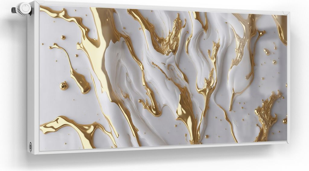 DEQORI Magnetmatte Heizung Standard 120x60 cm 'Goldene Fließkraft' Magnetfolie