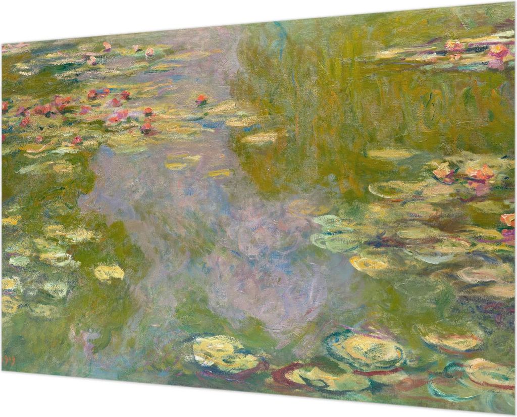 Wandtapete - Dekorative Tapete für Wohnzimmer - Tapetenfolie für Wanddekoration - 152x104 cm - Seerosen