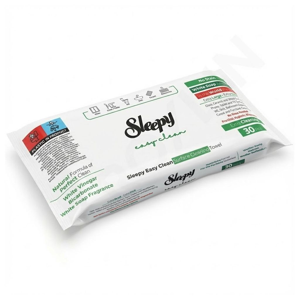 Sleepy Easy Clean Reinigungstücher – 30 Stück – Extra Stark & Dick Reinigungstücher 1-tlg