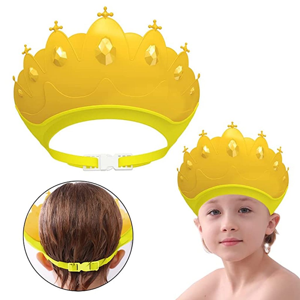 Kinder Duschkappe Baby Ohrenschutz Mütze Haare waschen Badekappe Ohrenschutz Neu 
