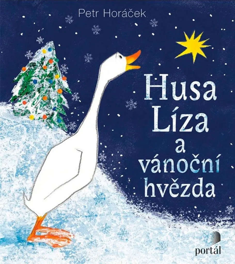 Husa Líza a vánoční hvězda Album Illustré avec Couleurs Vives de Noël