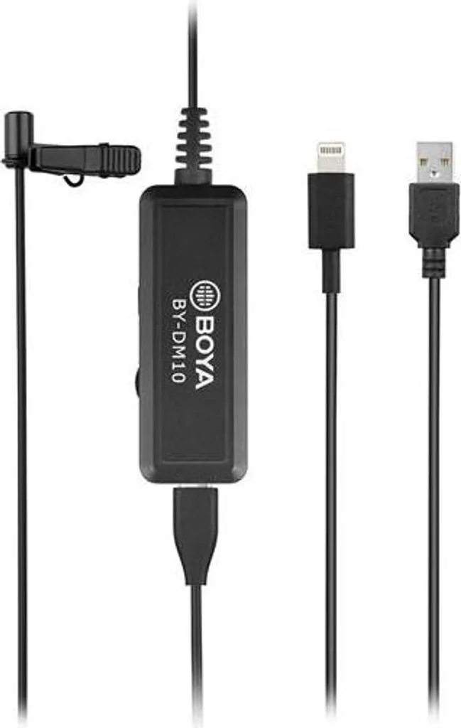 Microphone lavalier BOYA BY-DM10 à clapet pour iOS et ordinateurs USB - 2