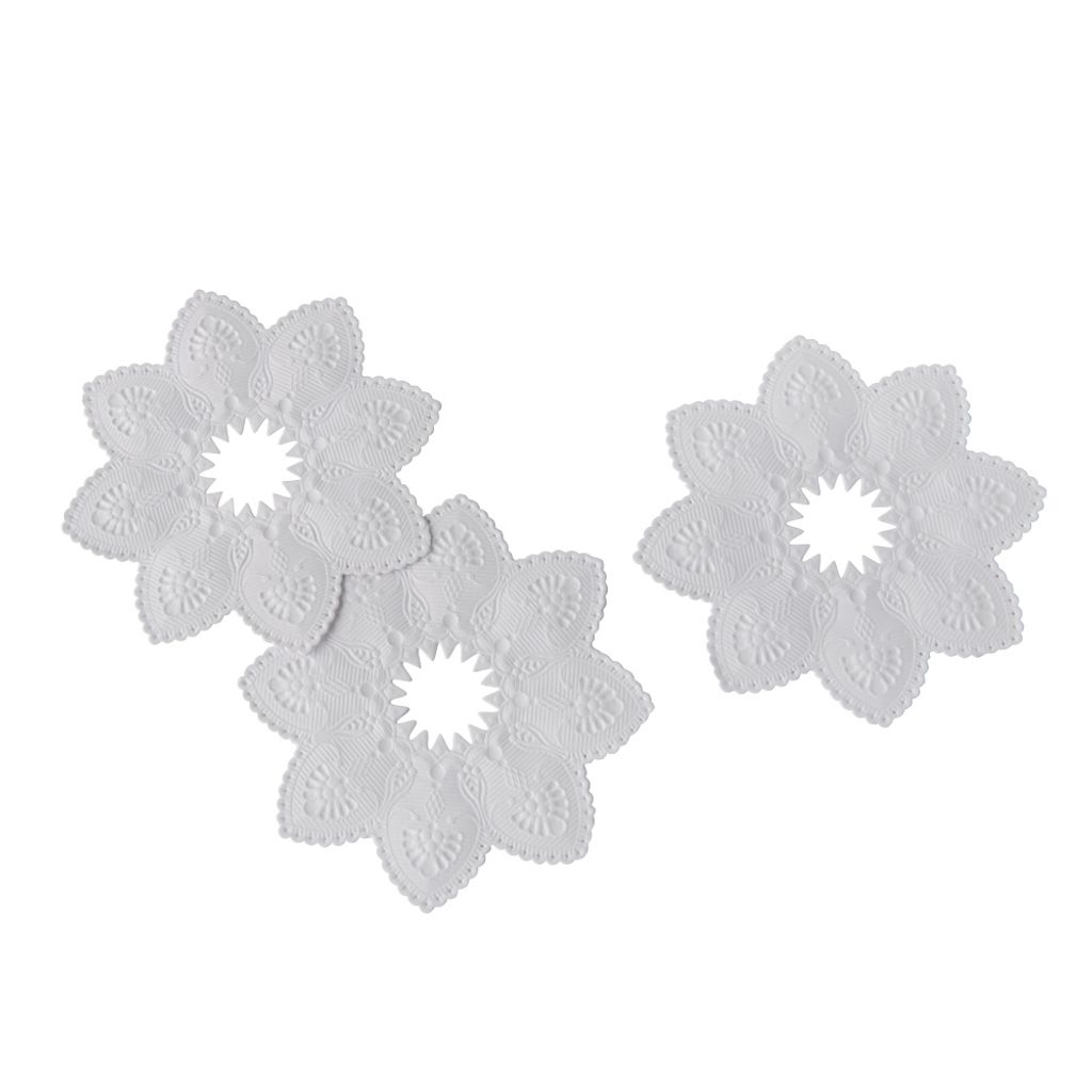 Papstar Kerzen-Manschetten weiss 10 cm 100 Stück Zdjęcie produktu 