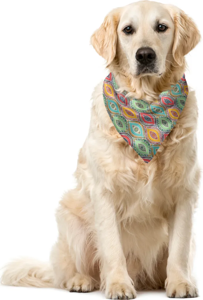ABAKUHAUS Bandana Cane Multicolore 55x55 cm | Robusta e Lavabile