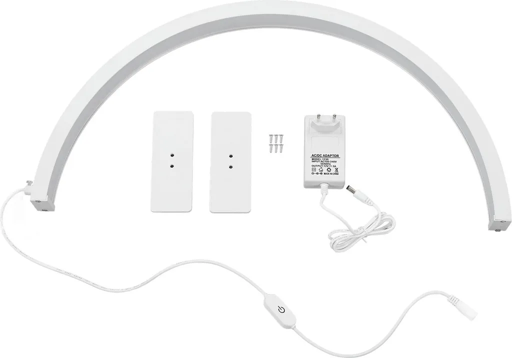 Éclairage LED demi-lune pour streaming et soins de la peau 35W blanc