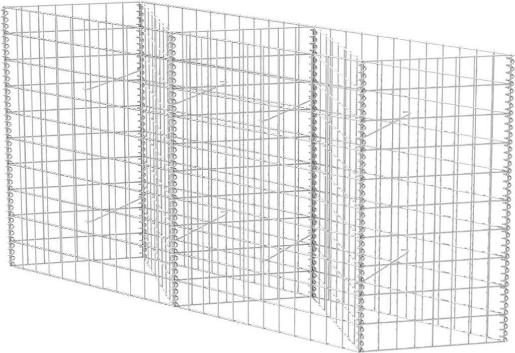 vidaXL Corbeille à gabion Caisson de plantation Plateau de Image du produit 
