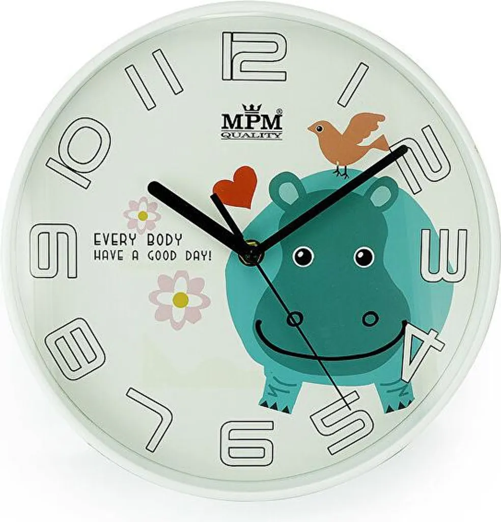 Horloge enfant silencieuse E01.3232.00, mouvement quartz sans tic-tac